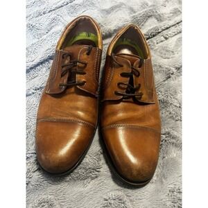 Florsheim Midtown Cap Toe Oxford 12138-221 Brown Shoe Comfortech Size 10